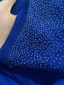 Calvin Klein imported Blue Embellished Cardigan