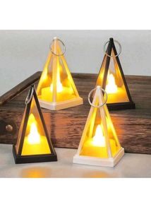 Mini Pyramid Shape Flickering Led Light