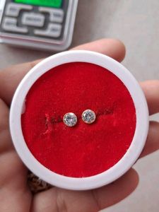 Beautiful New White Stone Studs