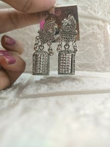 OXIDE SILVER JHUMKA New