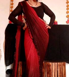 Ready To Wear Saree With Backless Blouse