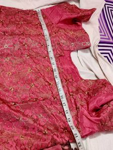 Pink Embroidered Kurta Set