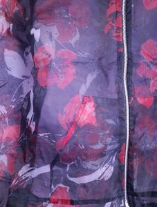 Floral Print Bomber Jacket