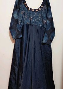 Blue Long Dress Or Tunics For 42 Bust