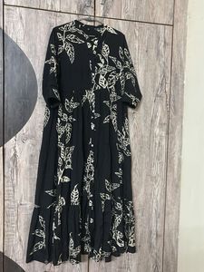 Leaf Print Dress cum gown