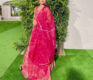 Pink festive vibes dress