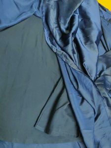 Elegant Navy Blue Padded Dress