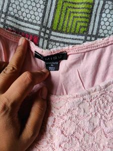 Pink Lace Top