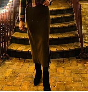 Slim Look Woollen Skirt
