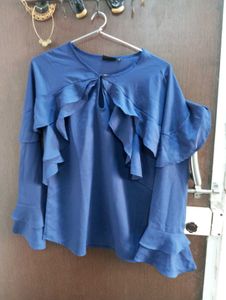 Ruffled Detail Top