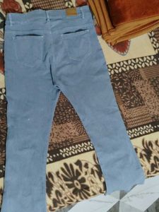 Blue Flared Denim Jeans