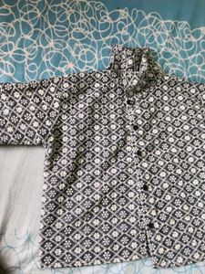 Patterned Cropped Jacket
