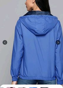 Blue Hooded Bomber Jacket &amp; Windcheater
