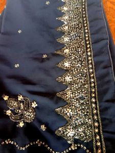 Embroided Saree Dabka Work
