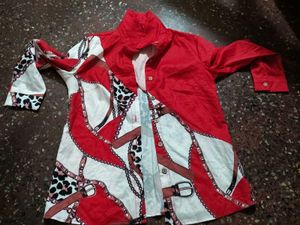 Red Sleeveless Top combo three