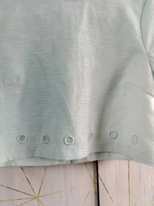 Cute Light Blue Crop Top