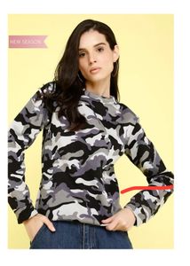 Camo print sweatshirt