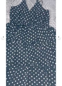 Polka Dots Black Dress