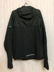 NIKE Dri Fit Full Zip Up Black Hooded Jacket