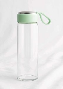 Mint Green Glass Water Bottle