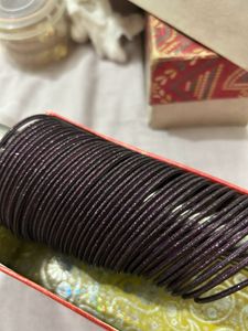 Wine Shimmer Metal Bangles
