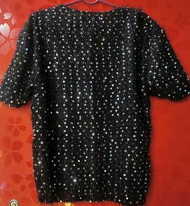 Sparkly Black Top
