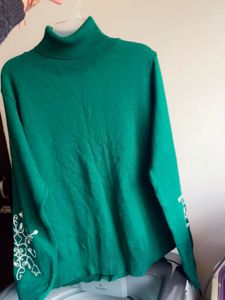🔥Brand New Green Turtleneck Sweater