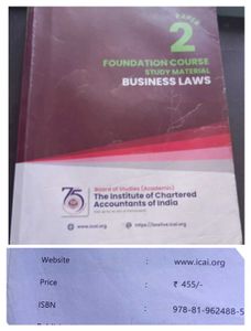 CA Foundation Module, PW  Books Edition Jan 2025