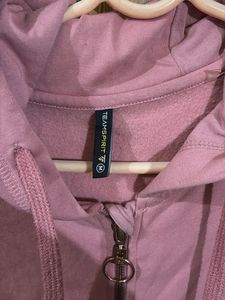 Pink Zip-Up Hoodie