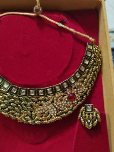 Antique Green Necklace Set