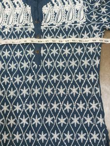 Kurti With Full Thread &amp; Sequence Work