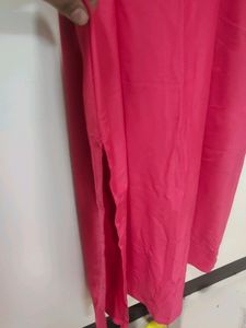 Red party wear gown