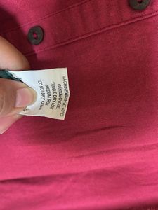Maroon Button-Down Tunic