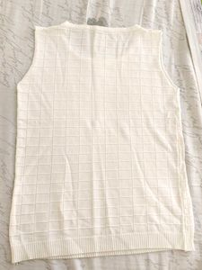 White Sleeveless Top