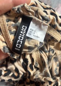 H&M Divided Leopard Print Top - Size S