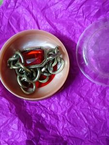 Original Ruby stone Silver Bracelet