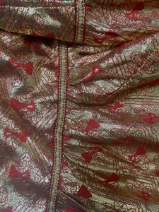 Red &amp; Gold gharara ( free size)