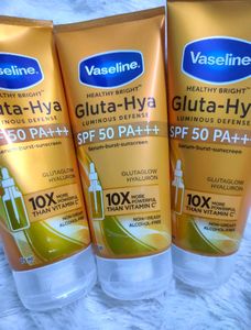 Vaseline Gluta Hya - Antioxidant SPF 50 PA+++ Sunscreen for Face & Body | Glutathione & Hyaluronic Acid infused Sunscreen 175 ML