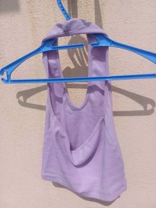 Lilac Halter Top