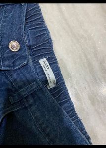 Cargo Wide Leg  Blue Jeans