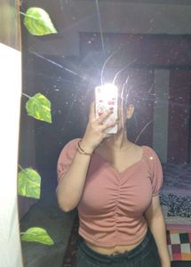 Ruched Puff Sleeve Top