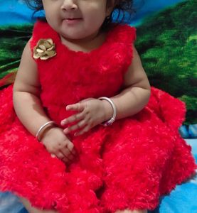 Cute Red Baby Dress