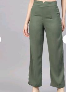 Combo Olive And Black Womens Trousers