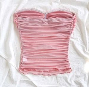 Pink Rose Bustier Top