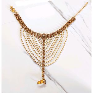 Women's Bridal Beautiful Anklet &amp; Toe Ring 💍