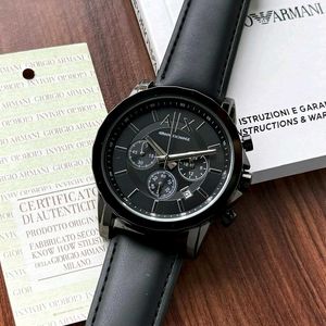 ARMANI EXCHANGE MENS BLACK WATCH # Model - AX2604