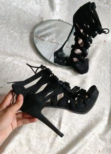Hot Gladiator Black Heels 👠