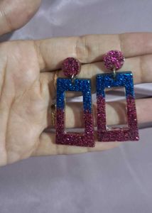 Sparkly Statement Earrings | Get 2 resin studs ear