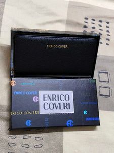 Enrico coveri Italian Brand Black Leather Wallet