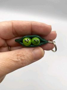 Bestie Two Peas in a Pod🫛Keychain Charm